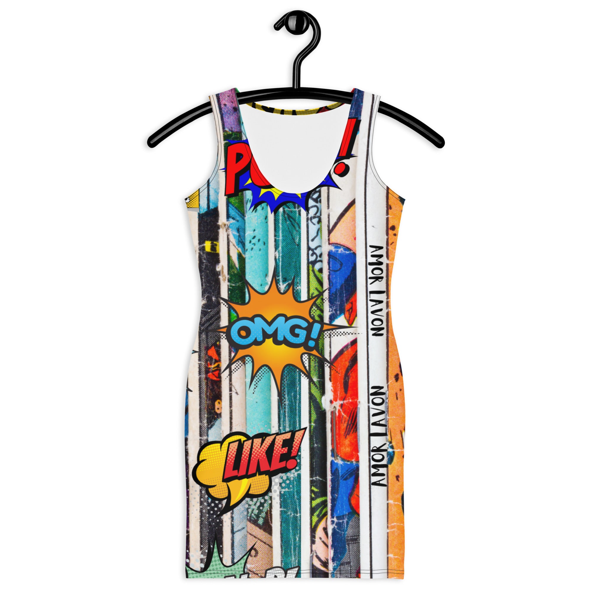 Amor Lavon Here Comes The Boom Pow Sublimation Cut & Sew Dress