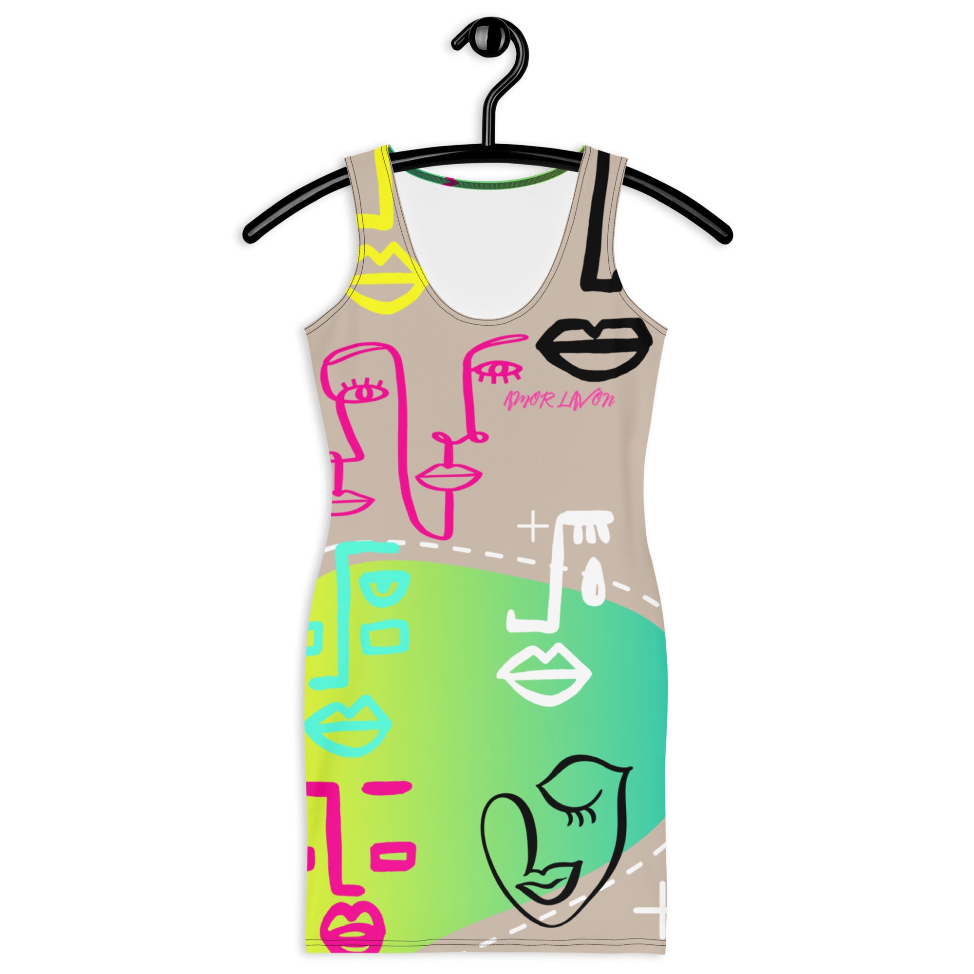 Amor Lavon Neon Lights Sublimation Cut & Sew Dress