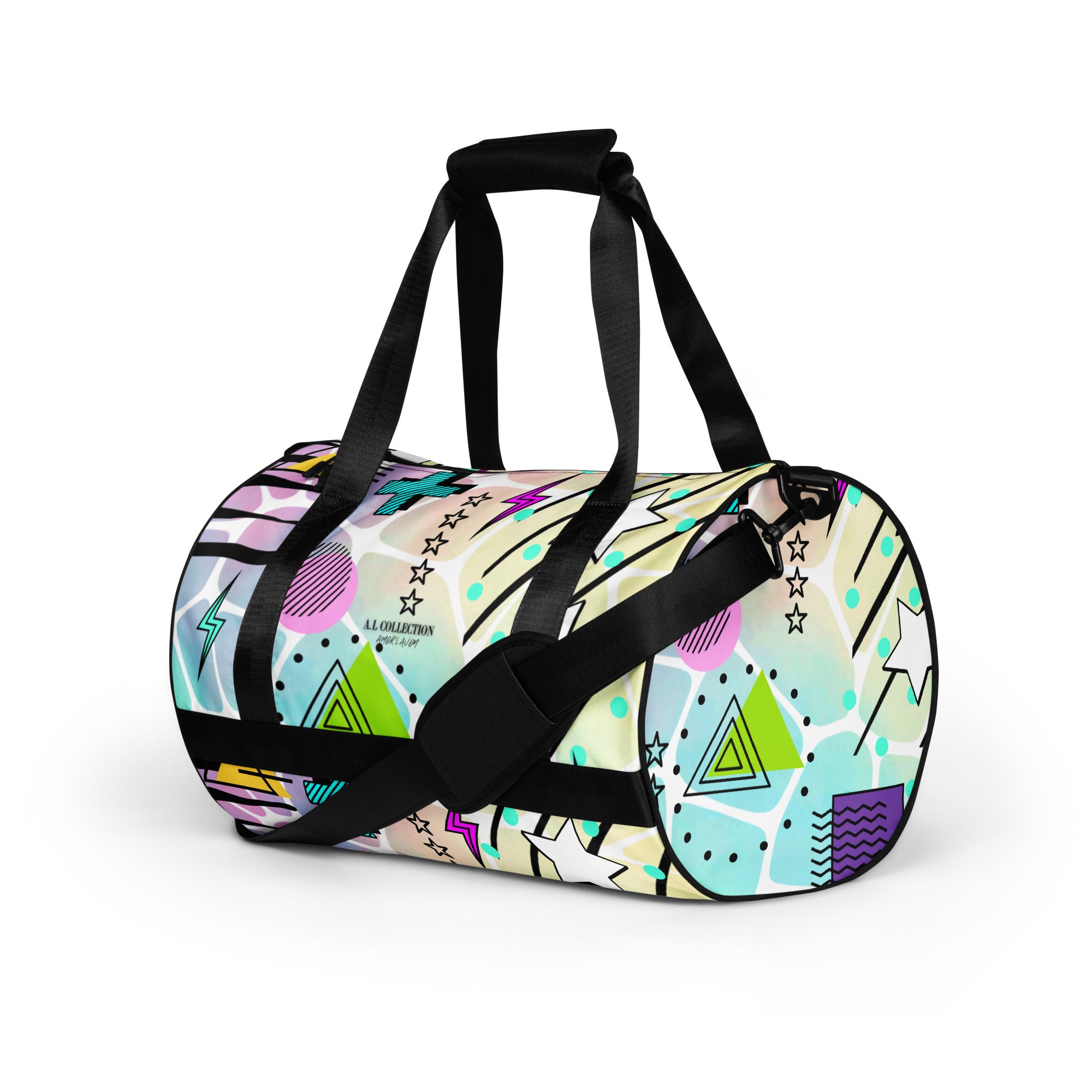 A.L "She So Spicy" All-over print gym bag