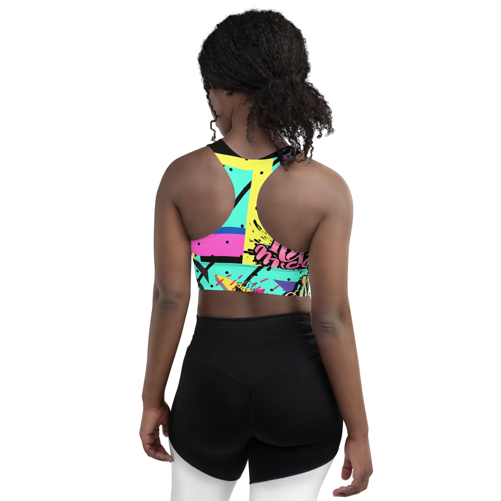 A.L COLLECTION "Kiss Me" Longline sports bra