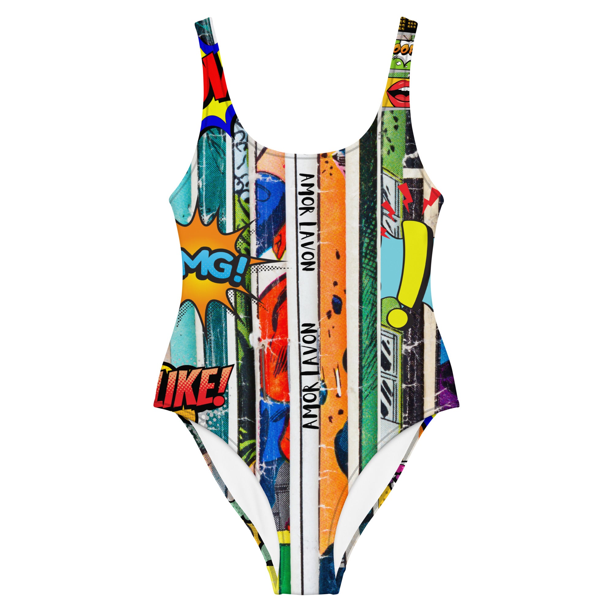 Amor Lavon Here Comes The Boom Pow One-Piece Swimsuit