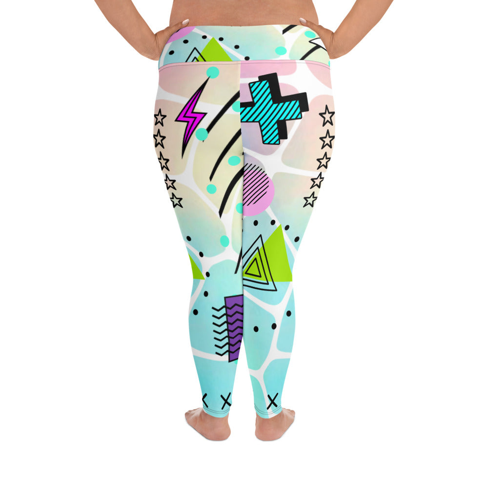 A.L "She So Spicy" All-Over Print Plus Size Leggings