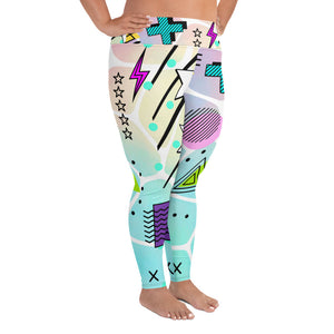 A.L "She So Spicy" All-Over Print Plus Size Leggings