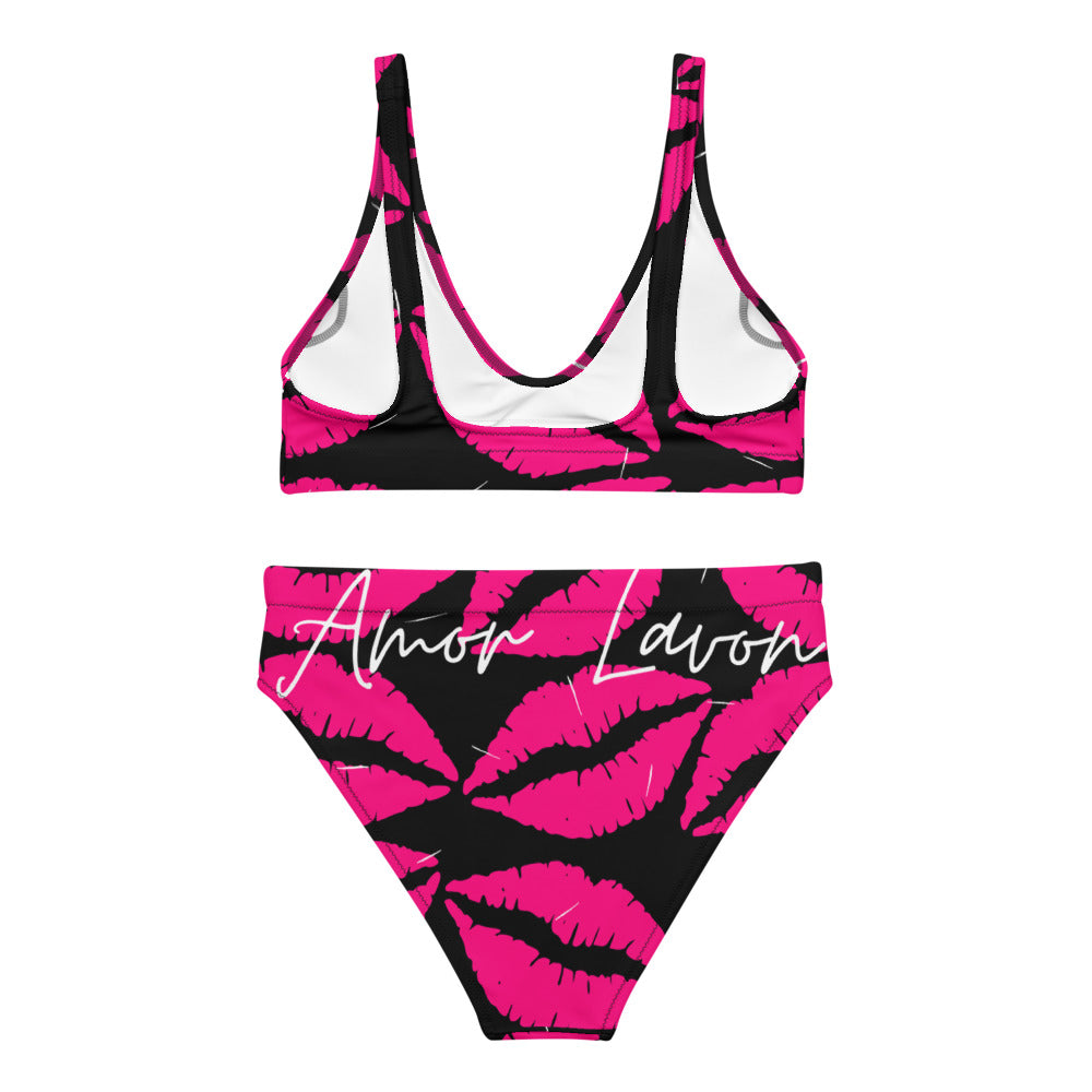 Amor Lavon Kisses Recycled high-waisted bikini