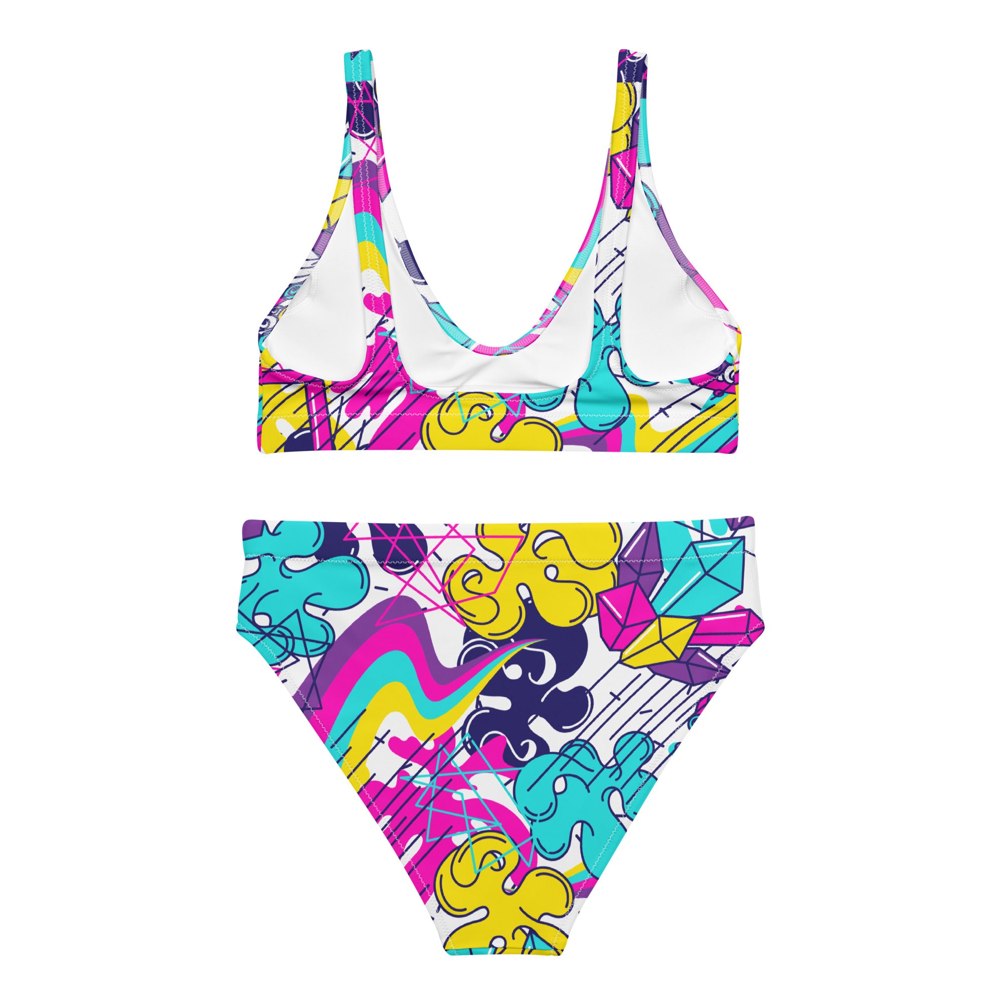 A.L Let's Get Wild Recycled high-waisted bikini