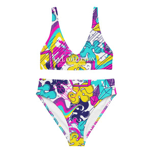 A.L Let's Get Wild Recycled high-waisted bikini