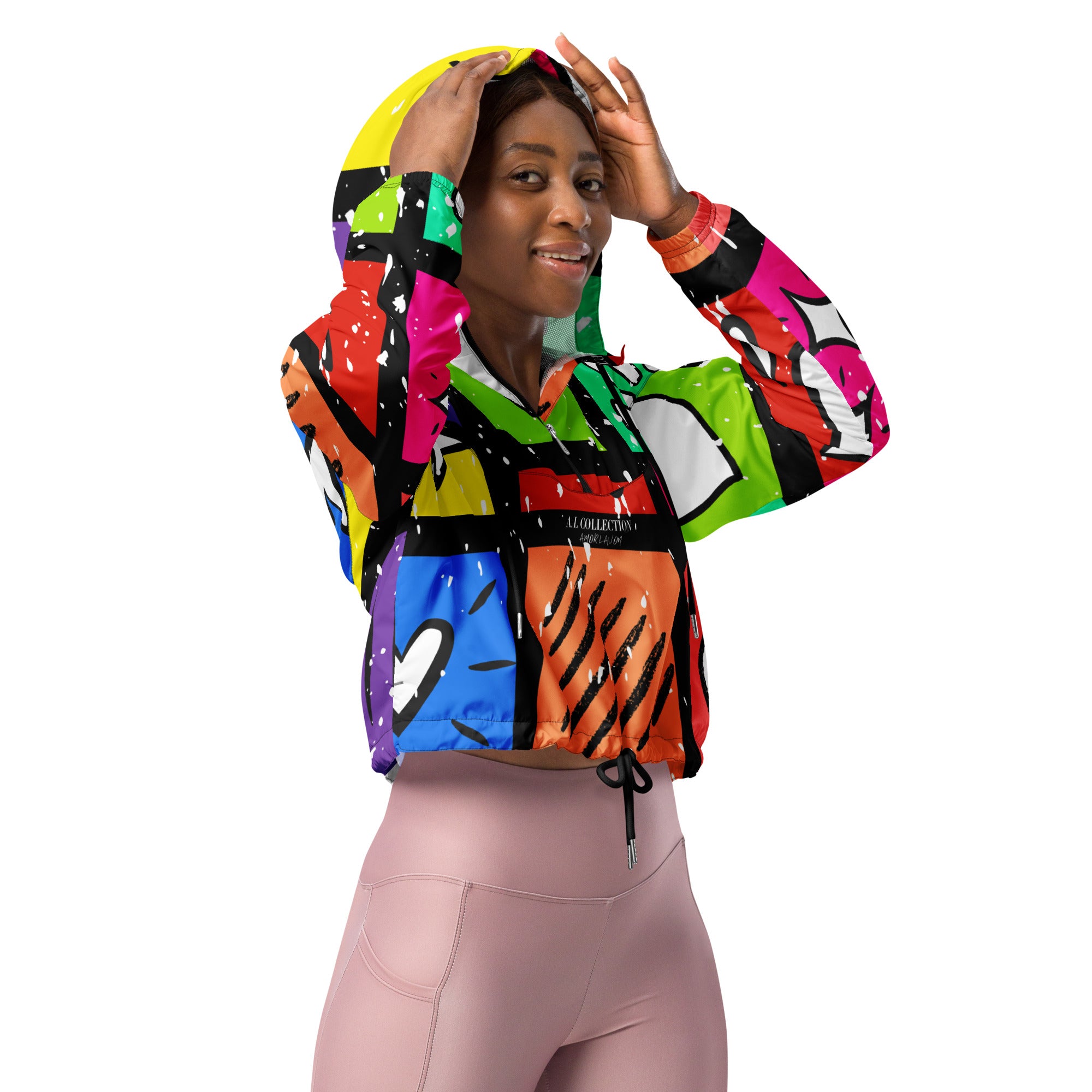 A.L Turn Up Queen Women’s cropped windbreaker