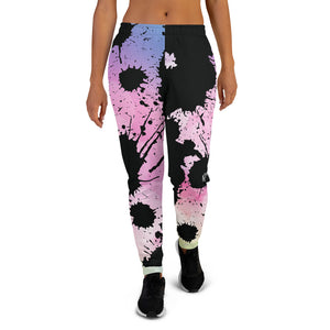 Amor Lavon Pink Painted Women's Joggers