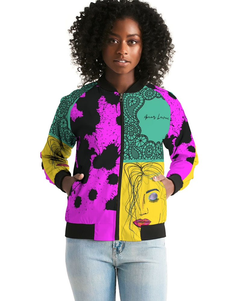 Amor Lavon Oh Yea Collection Women's Bomber Jacket