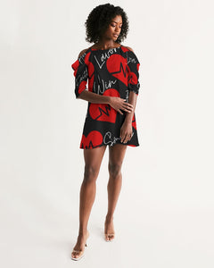 Women's Open Shoulder A-Line Dress
