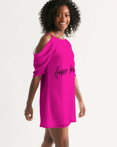 Women's Open Shoulder A-Line Dress