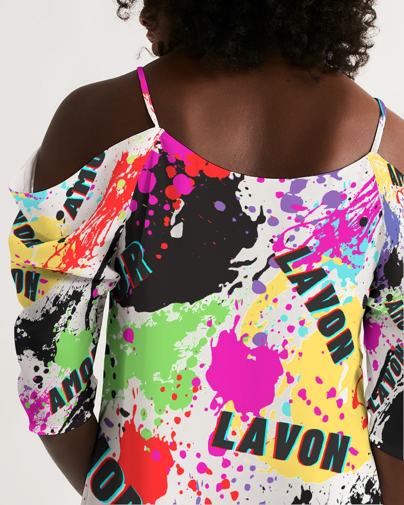 Women's Open Shoulder A-Line Dress