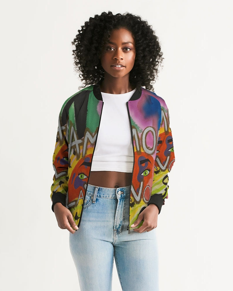 Amor Lavon Limited " Piere Devon" Collection Women's Bomber Jacket