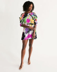 Women's Open Shoulder A-Line Dress