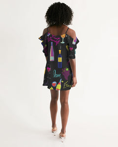 Women's Open Shoulder A-Line Dress