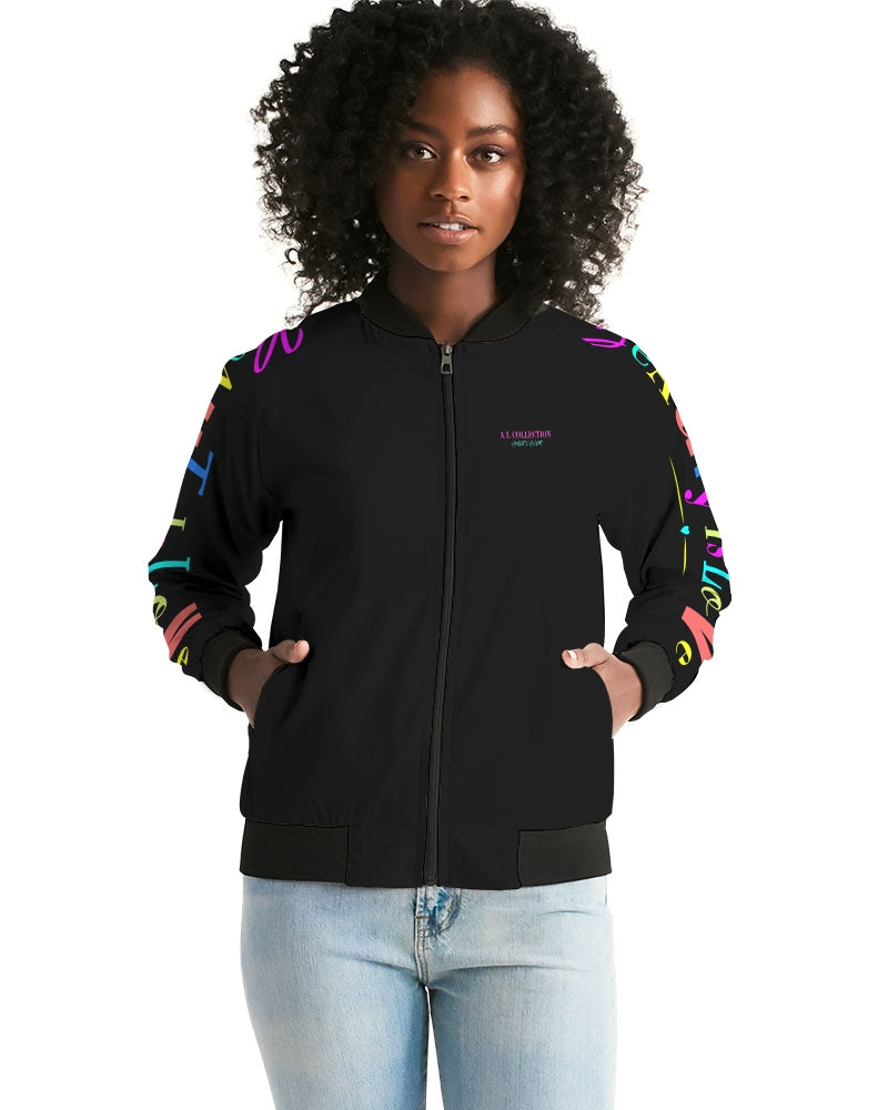 A.L Collection Beauty Is Love Women's Bomber Jacket