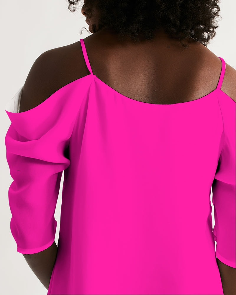 Women's Open Shoulder A-Line Dress