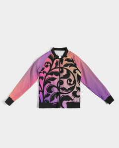 Amor Lavon Gradient Vine Collection Women's Bomber Jacket