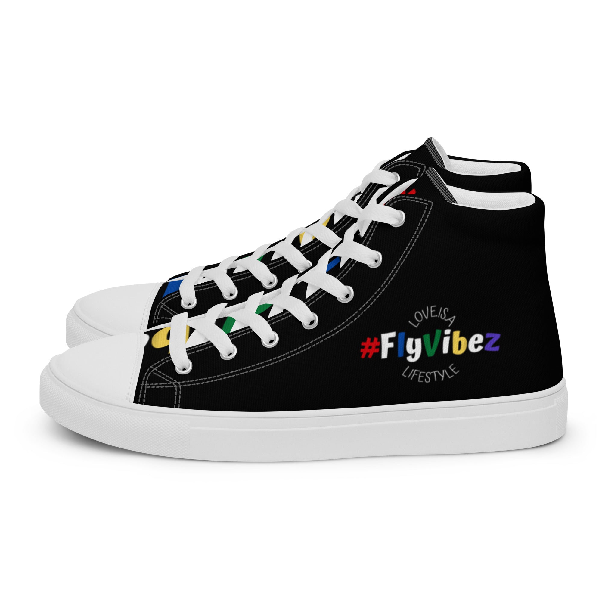 FlyVibez City Lifestyle Men’s high top canvas shoes