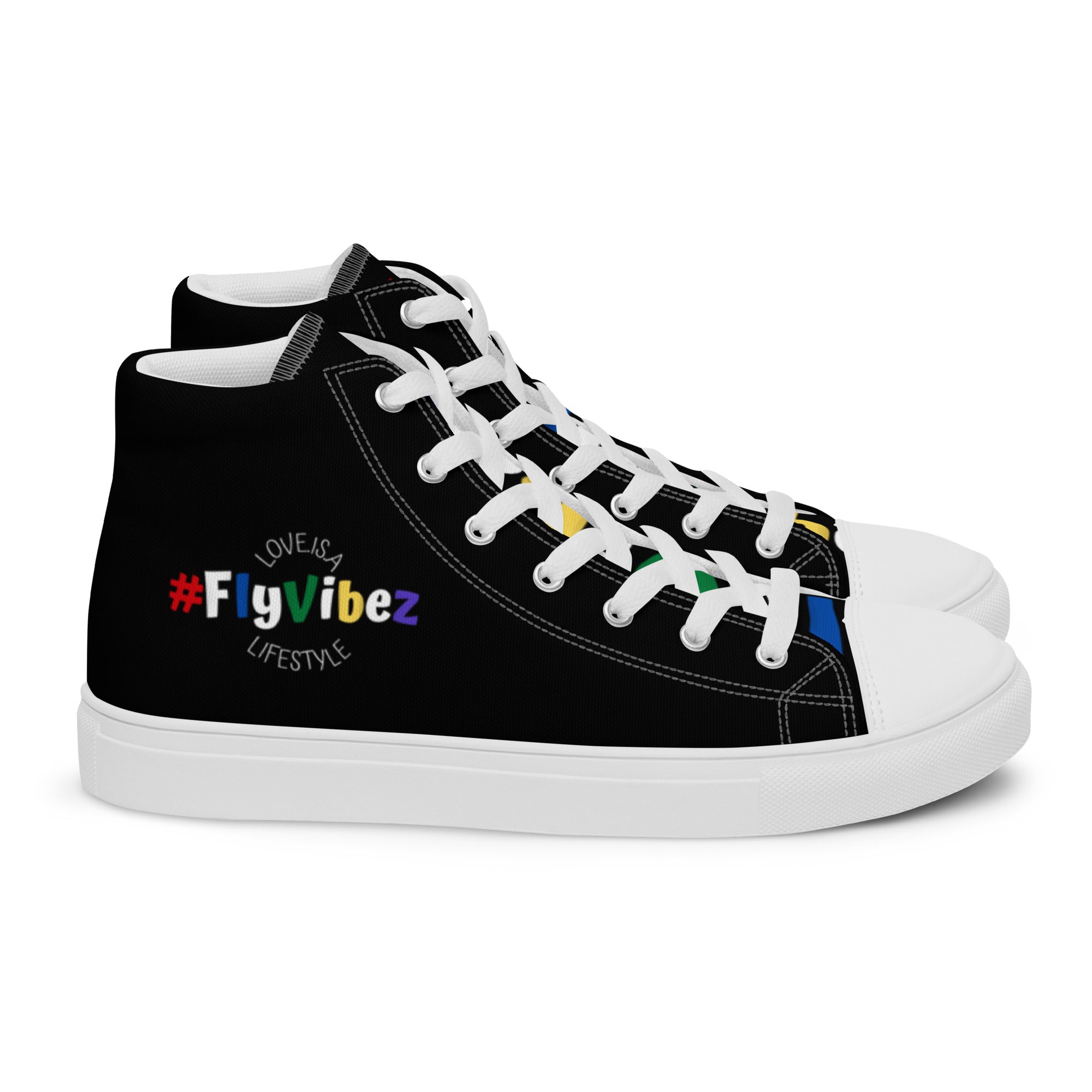 FlyVibez City Lifestyle Men’s high top canvas shoes