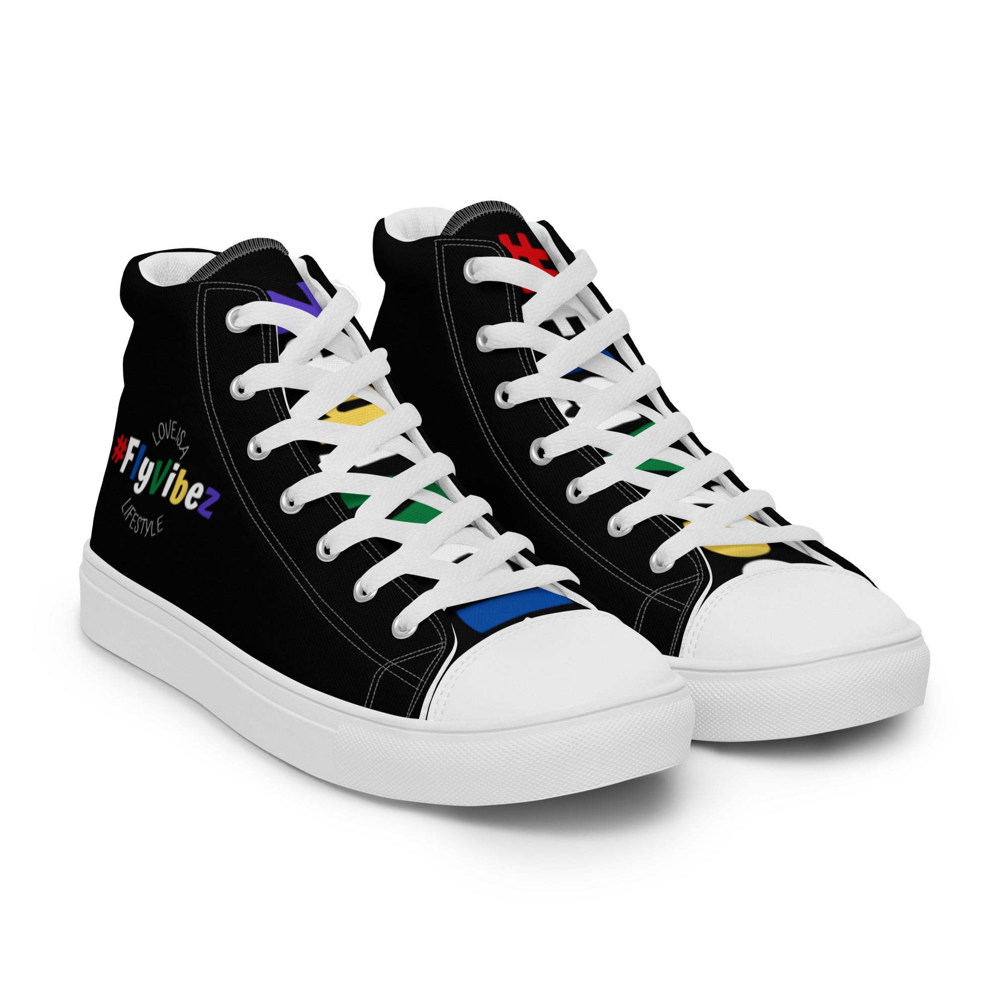 FlyVibez City Lifestyle Men’s high top canvas shoes