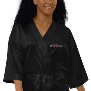 A.L Satin robe