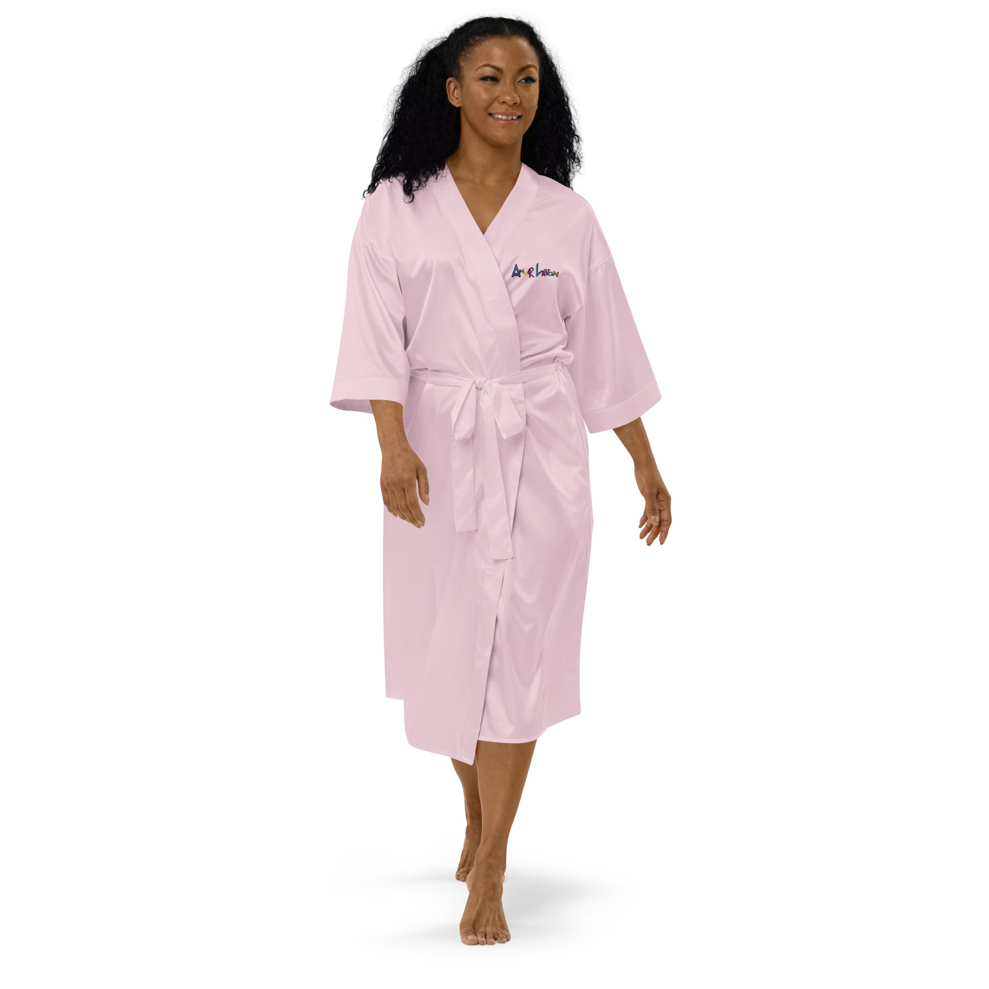 A.L Satin robe