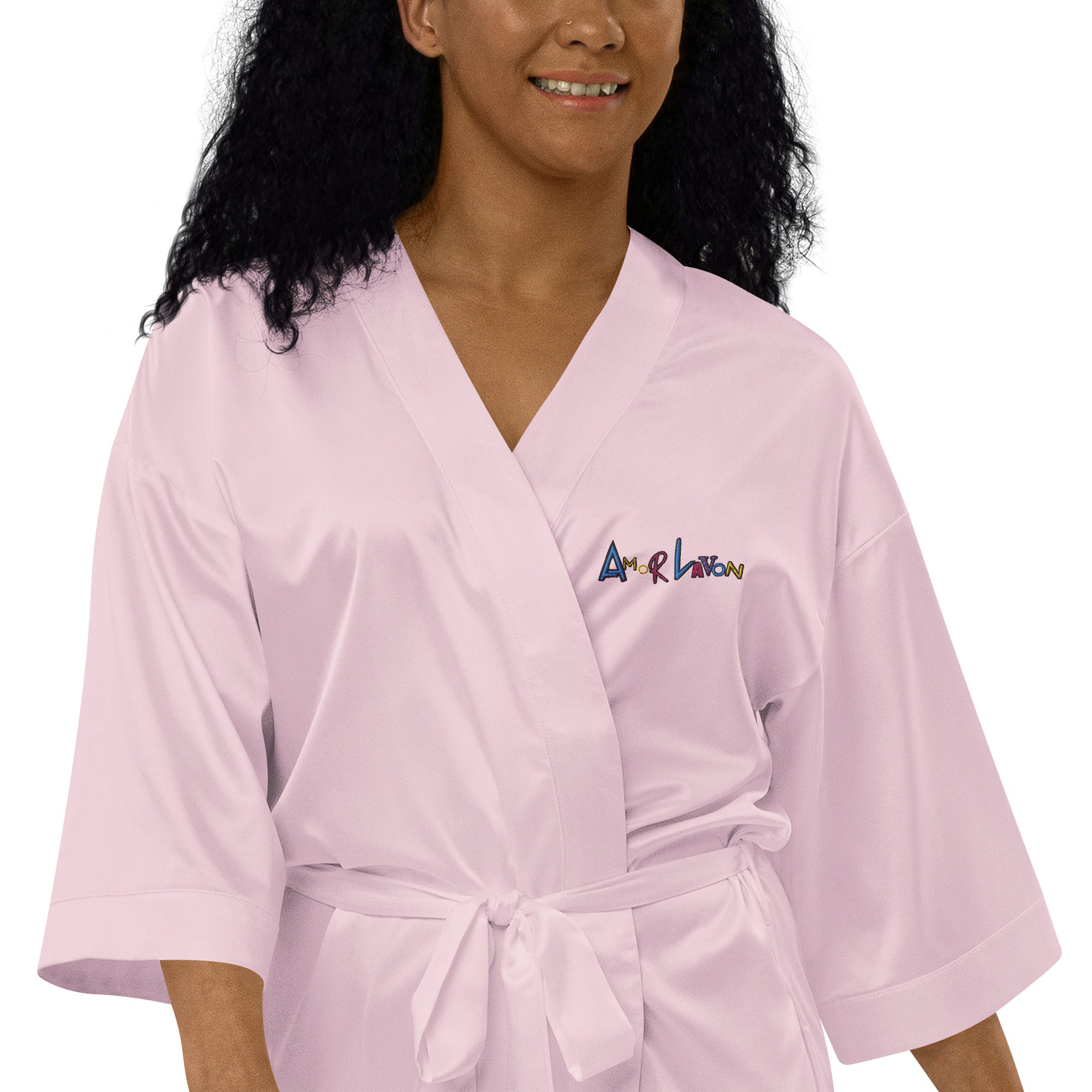 A.L Satin robe