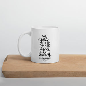 A.L White glossy mug