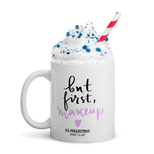 A.L White glossy mug