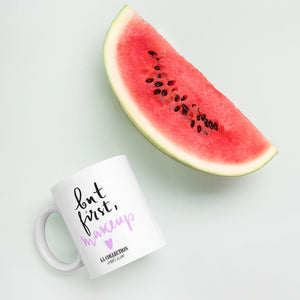 A.L White glossy mug