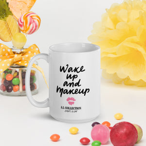 A.L White glossy mug